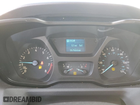 2015 Ford Transit XL with VIN 1FMZK1YM6FKA91704, listed as a Copart auction lot 47443975 with 169,342 mi miles and Salvage title. Bid and sale history available at DreamBid. Image 9.