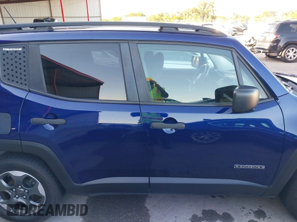 2017 Jeep Renegade Sport with VIN ZACCJAAB2HPE89099, listed as a IAAI auction lot 42329615 with 102,763 mi miles and . Bid and sale history available at DreamBid. Image 13.