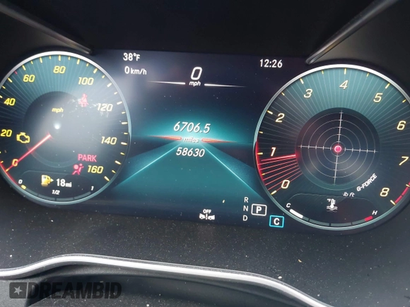 2021 Mercedes-Benz C 300 with VIN W1KWF8EB0MR625054, listed as a IAAI auction lot 41418183 with 58,630 mi miles and . Bid and sale history available at DreamBid. Image 7.