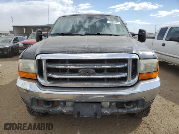 2001 Ford F-350 XL with VIN 1FTSX31F81EA54725, listed as a Copart auction lot 75389384 with 355,047 mi miles and Salvage Title. Bid and sale history available at DreamBid. Image 5.