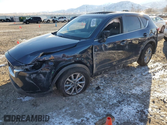 2022 Mazda CX-5 2.5 S Preferred Package with VIN JM3KFBCM0N1591439, listed as a Copart auction lot 45054655 with 56,498 mi miles and Salvage Title. Bid and sale history available at carsss.com. Image 1.