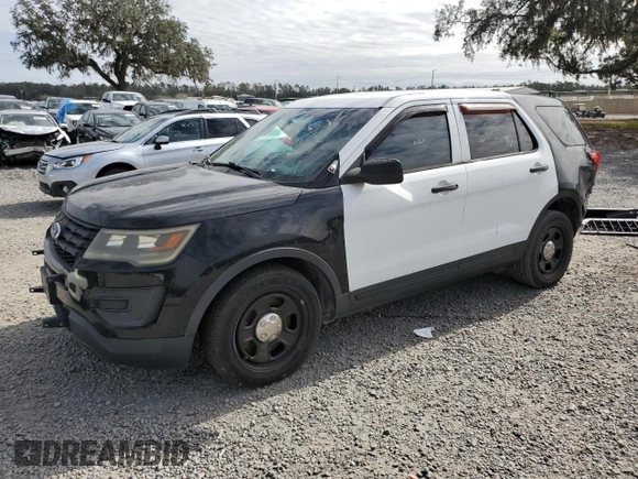 2016 Ford Utility Police Interceptor with VIN 1FM5K8AR9GGD05120, listed as a Copart auction lot 89334145 with 0 mi miles and Clean Title. Bid and sale history available at carsss.com. Image 1.