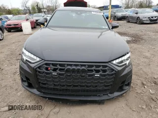 2024 Audi S8 with VIN WAULSAF89RN015605, listed as a Copart auction lot 51800405 with 2,274 mi miles and Salvage Title. Bid and sale history available at DreamBid. Image 5.