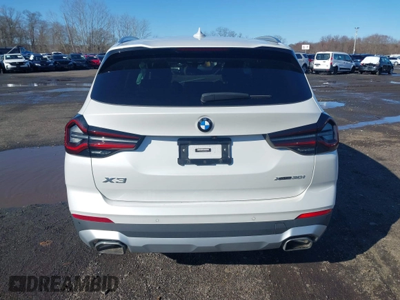 2023 BMW X3 xDrive30i with VIN 5UX53DP02P9P22066, listed as a IAAI auction lot 41843127 with 22,960 mi miles and . Bid and sale history available at DreamBid. Image 16.