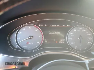 2018 Audi S6 Premium Plus with VIN WAUFFAFC2JN024432, listed as a Copart auction lot 44384175 with 61,014 mi miles and Salvage Title. Bid and sale history available at carsss.com. Image 9.