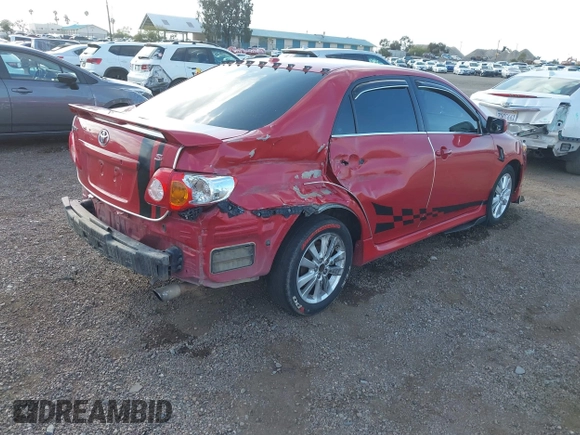 2009 Toyota Corolla with VIN 1NXBU40EX9Z027482, listed as a IAAI auction lot 42149978 with 164,318 mi miles. Bid and sale history available at carsss.com. Image 4.