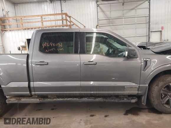 2023 Ford F-150 XL with VIN 1FTFW1ED2PFD03640, listed as a IAAI auction lot 41698031 with 47,004 mi miles. Bid and sale history available at carsss.com. Image 14.