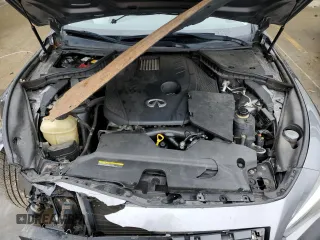 2017 Infiniti Q50 2.0t Premium with VIN JN1CV7AR5HM682420, listed as a Copart auction lot 43819665 with 117,620 mi miles and Salvage Title. Bid and sale history available at carsss.com. Image 12.