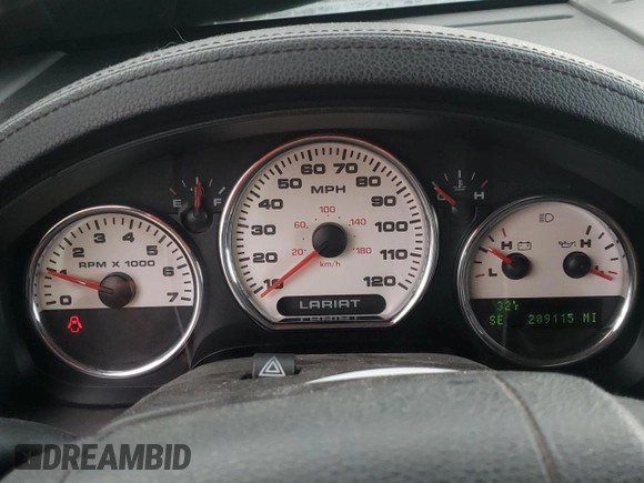2005 Ford F-150 XLT with VIN 1FTPX14565FA62934, listed as a Copart auction lot 43469004 with 209,115 mi miles and Clean Title. Bid and sale history available at carsss.com. Image 9.