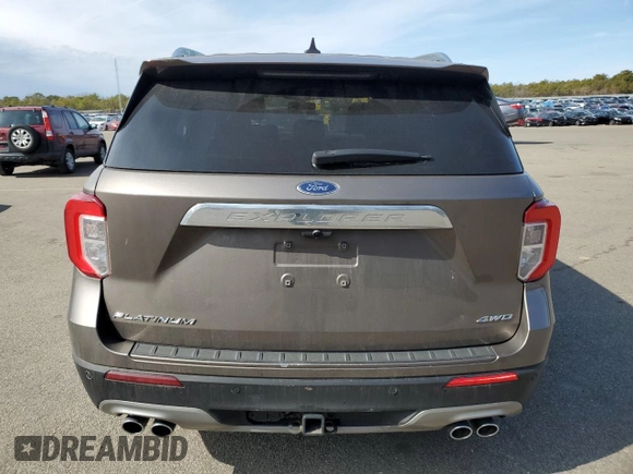 2021 Ford Explorer Platinum with VIN 1FM5K8HC8MGA32202, listed as a Copart auction lot 47875275 with 62,640 mi miles and Salvage title. Bid and sale history available at DreamBid. Image 6.
