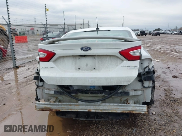 2016 Ford Fusion Titanium with VIN 3FA6P0K96GR158621, listed as a IAAI auction lot 41678349 with 182,162 mi miles. Bid and sale history available at carsss.com. Image 17.