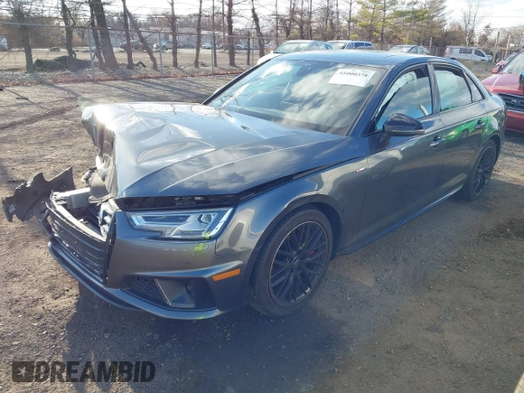 2019 Audi A4 Premium Plus with VIN WAUENAF48KA096381, listed as a IAAI auction lot 41000378 with 66,995 mi miles. Bid and sale history available at carsss.com. Image 17.