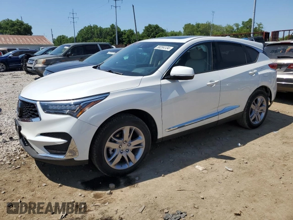 2021 Acura RDX w/Advance Package with VIN 5J8TC2H70ML011006, listed as a Copart auction lot 58204134 with 28,274 mi miles. Bid and sale history available at carsss.com. Image 1.