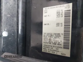 2010 Nissan Maxima SV z VIN 1N4AA5AP2AC855086, wystawiony jako IAAI lot #42493876 z przebiegiem 189 260 mil mil oraz . Historia ofert i sprzedaży dostępna na DreamBid. Obrazek 9.