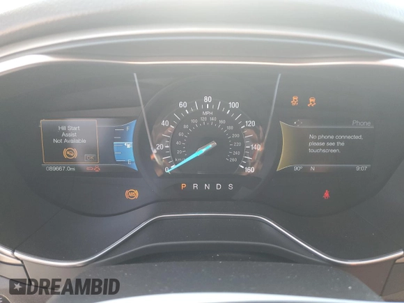 2016 Ford Fusion SE with VIN 3FA6P0HD2GR315993, listed as a Copart auction lot 64127825 with 89,667 mi miles and Salvage title. Bid and sale history available at DreamBid. Image 9.