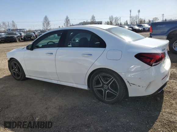2019 Mercedes-Benz A 220 with VIN WDD3G4FB0KW010140, listed as a Copart auction lot 54116585 with 66,721 mi miles and Salvage Title. Bid and sale history available at DreamBid. Image 2.