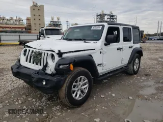 2023 Jeep Wrangler Sport Altitude with VIN 1C4HJXDG8PW620005, listed as a Copart auction lot 88764605 with 25,724 mi miles and Salvage Title. Bid and sale history available at DreamBid. Image 1.