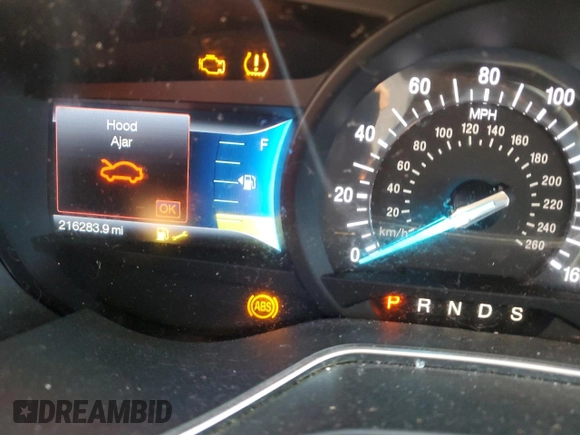 2013 Ford Fusion SE with VIN 3FA6P0HR2DR285224, listed as a Copart auction lot 47570845 with 216,283 mi miles and Salvage Title. Bid and sale history available at DreamBid. Image 9.