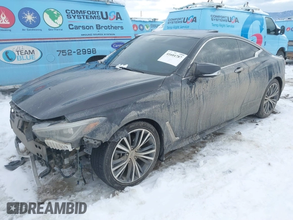 2017 Infiniti Q60 Premium with VIN JN1EV7EK9HM364368, listed as a IAAI auction lot 41604787 with 97,384 mi miles and . Bid and sale history available at DreamBid. Image 18.