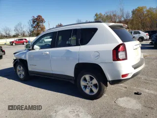 2016 Jeep Compass Latitude with VIN 1C4NJCEB5GD543037, listed as a Copart auction lot 80880834 with 0 mi miles and Salvage Title. Bid and sale history available at carsss.com. Image 2.