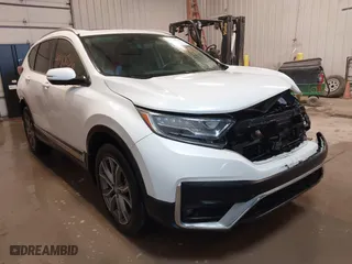 2021 Honda CR-V Touring with VIN 5J6RW2H96ML006727, listed as a IAAI auction lot 41340036 with 1 mi miles. Bid and sale history available at carsss.com. Image 1.