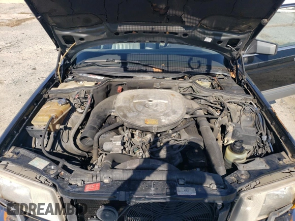 1987 Mercedes-Benz 560 with VIN WDBCA39D3HA355282, listed as a Copart auction lot 74798524 with 200,535 mi miles and Salvage Title. Bid and sale history available at DreamBid. Image 11.