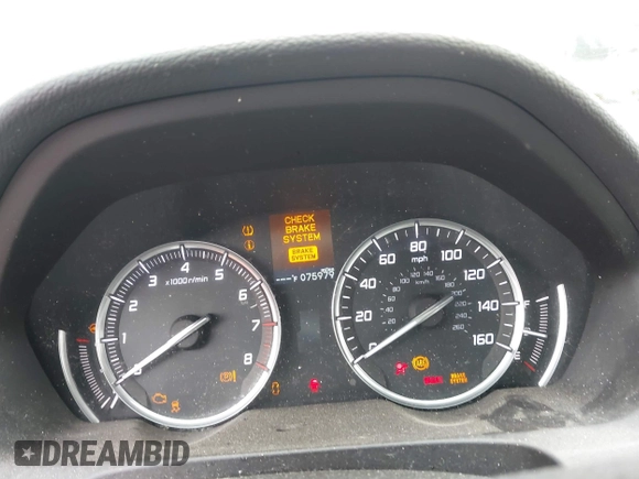 2016 Acura TLX with VIN 19UUB1F38GA004502, listed as a IAAI auction lot 42192259 with 75,979 mi miles and . Bid and sale history available at DreamBid. Image 7.