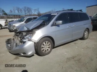 2010 Honda Odyssey EX-L with VIN 5FNRL3H6XAB016170, listed as a Copart auction lot 46992345 with 198,670 mi miles and Salvage Title. Bid and sale history available at carsss.com. Image 1.