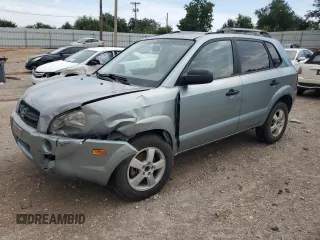2007 Hyundai Tucson GLS with VIN KM8JM12B27U495748, listed as a Copart auction lot 65995374 with 203,456 mi miles and Salvage Title. Bid and sale history available at carsss.com. Image 1.