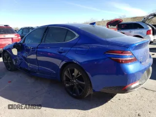 2023 Genesis G70 2.0T with VIN KMTG34TA6PU113019, listed as a Copart auction lot 81570454 with 15,421 mi miles and Salvage Title. Bid and sale history available at DreamBid. Image 2.