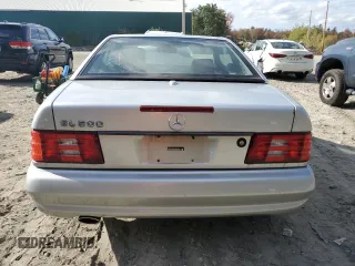 2001 Mercedes-Benz SL-Class with VIN WDBFA68F91F200262, listed as a Copart auction lot 74291654 with 106,092 mi miles and Salvage Title. Bid and sale history available at carsss.com. Image 6.