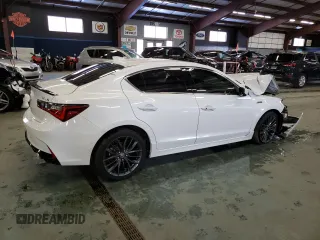 2022 Acura ILX w/Premium/A-Spec Package with VIN 19UDE2F87NA008594, listed as a Copart auction lot 70517902 with 10,996 mi miles. Bid and sale history available at carsss.com. Image 3.