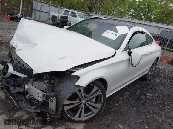 2017 Mercedes-Benz C C 300 with VIN WDDWJ4JB6HF401498, listed as a IAAI auction lot 41978936 with 95,197 mi miles. Bid and sale history available at carsss.com. Image 22.