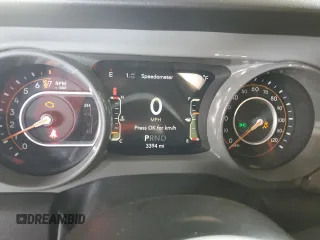 2022 Jeep Wrangler Unlimited High Tide with VIN 1C4HJXDG2NW221829, listed as a Copart auction lot 64836074 with 3,394 mi miles and Salvage Title. Bid and sale history available at DreamBid. Image 9.