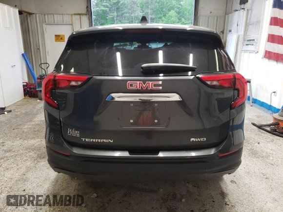 2020 GMC Terrain SLE with VIN 3GKALTEV2LL103899, listed as a Copart auction lot 59542635 with 55,524 mi miles and Salvage title. Bid and sale history available at DreamBid. Image 6.