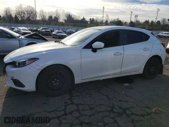 2016 Mazda 3 i Sport with VIN JM1BM1J72G1302697, listed as a Copart auction lot 42129705 with 63,022 mi miles and Salvage Title. Bid and sale history available at DreamBid. Image 1.