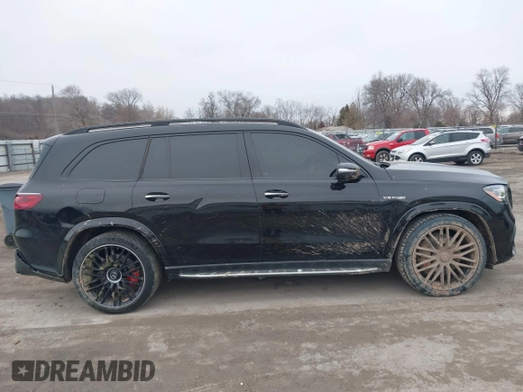 2024 Mercedes-Benz GLS 63 AMG with VIN 4JGFF8KE1RB077568, listed as a IAAI auction lot 41500870 with 15,854 mi miles and . Bid and sale history available at DreamBid. Image 13.