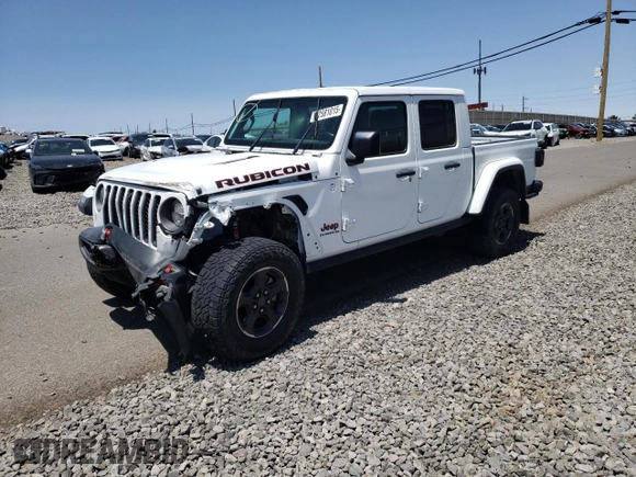 2022 Jeep Gladiator Rubicon z VIN 1C6JJTBG4NL135430, wystawiony jako Copart lot #52581015 z przebiegiem 54 553 mil mil oraz Szkoda całkowita • Salvage title. Historia ofert i sprzedaży dostępna na DreamBid. Obrazek 1.