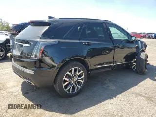 2023 Cadillac XT5 AWD Sport with VIN 1GYKNGRS8PZ100581, listed as a Copart auction lot 55157035 with 14,637 mi miles and Salvage title. Bid and sale history available at DreamBid. Image 3.