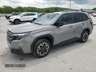 2025 Subaru Forester Premium z VIN JF2SLDBC0SH521532, wystawiony jako Copart lot #55326615 z przebiegiem 2 133 mil mil oraz Szkoda całkowita • Salvage title. Historia ofert i sprzedaży dostępna na DreamBid. Obrazek 1.