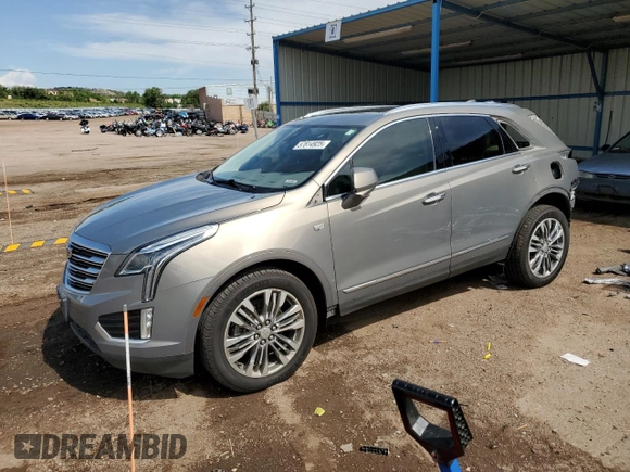 2018 Cadillac XT5 Premium Luxury AWD with VIN 1GYKNFRS2JZ133531, listed as a Copart auction lot 57814925 with 87,998 mi miles and Salvage title. Bid and sale history available at DreamBid. Image 1.