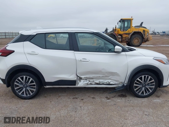 2023 Nissan Kicks SV with VIN 3N1CP5CV2PL470060, listed as a IAAI auction lot 42442763 with 35,827 mi miles and . Bid and sale history available at DreamBid. Image 14.