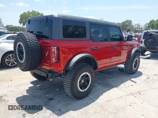 2024 Ford Bronco Badlands with VIN 1FMEE9BP0RLA41564, listed as a IAAI auction lot 42069579 with 3,681 mi miles and . Bid and sale history available at DreamBid. Image 4.