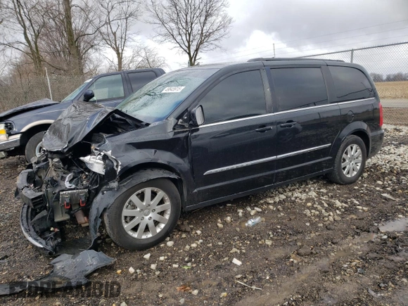2016 Chrysler Town & Country Touring with VIN 2C4RC1BG2GR279837, listed as a Copart auction lot 49845915 with 0 mi miles and Salvage Title. Bid and sale history available at carsss.com. Image 1.
