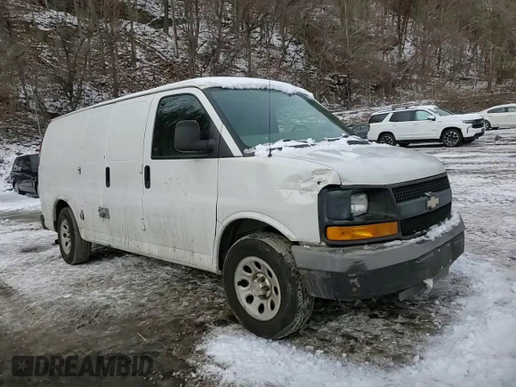 2010 Chevrolet Express Cargo Van with VIN 1GCUGADX8A1184609, listed as a Copart auction lot 44446155 with 89,759 mi miles and Salvage Title. Bid and sale history available at carsss.com. Image 12.