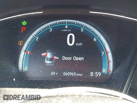 2019 Honda Civic Sedan LX with VIN 19XFC2F69KE004213, listed as a IAAI auction lot 41995390 with 60,965 mi miles. Bid and sale history available at carsss.com. Image 15.