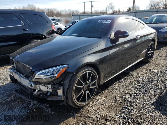 2019 Mercedes-Benz C 300 with VIN WDDWJ8EB5KF856691, listed as a Copart auction lot 82605784 with 59,543 mi miles and Salvage title. Bid and sale history available at DreamBid. Image 1.