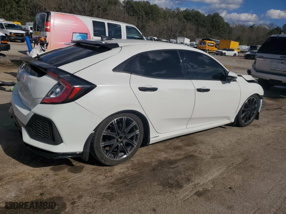 2017 Honda Civic Hatchback EX with VIN SHHFK7H56HU213382, listed as a Copart auction lot 47602085 with 56,426 mi miles and Salvage Title. Bid and sale history available at carsss.com. Image 3.