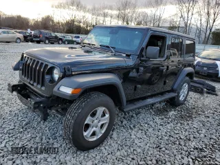 2022 Jeep Wrangler Unlimited Sport S with VIN 1C4HJXDG0NW213857, listed as a Copart auction lot 47451355 with 18,139 mi miles and Salvage Title. Bid and sale history available at DreamBid. Image 1.