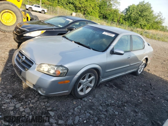 2003 Nissan Maxima SE z VIN JN1DA31D83T505047, wystawiony jako Copart lot #57708995 z przebiegiem 110 054 mil mil oraz Czysty tytuł • Clean title. Historia ofert i sprzedaży dostępna na DreamBid. Obrazek 1.